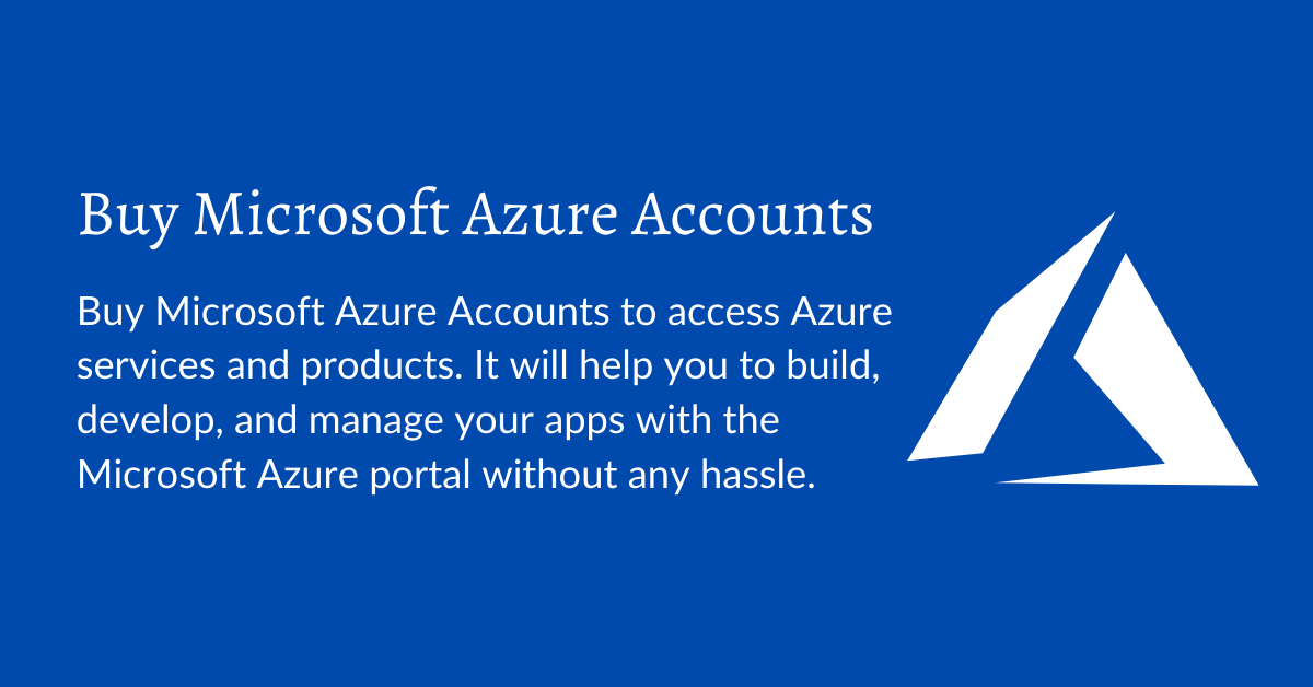 Buy Microsoft Azure Accounts